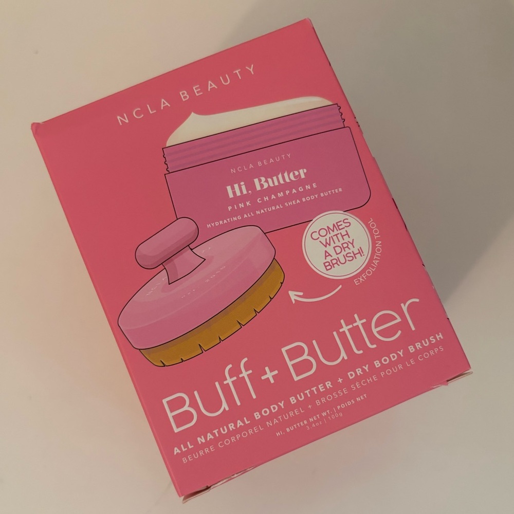 NCLA Beauty Hi, Butter Pink Champagne Buff + Butter Body Butter (Pink)